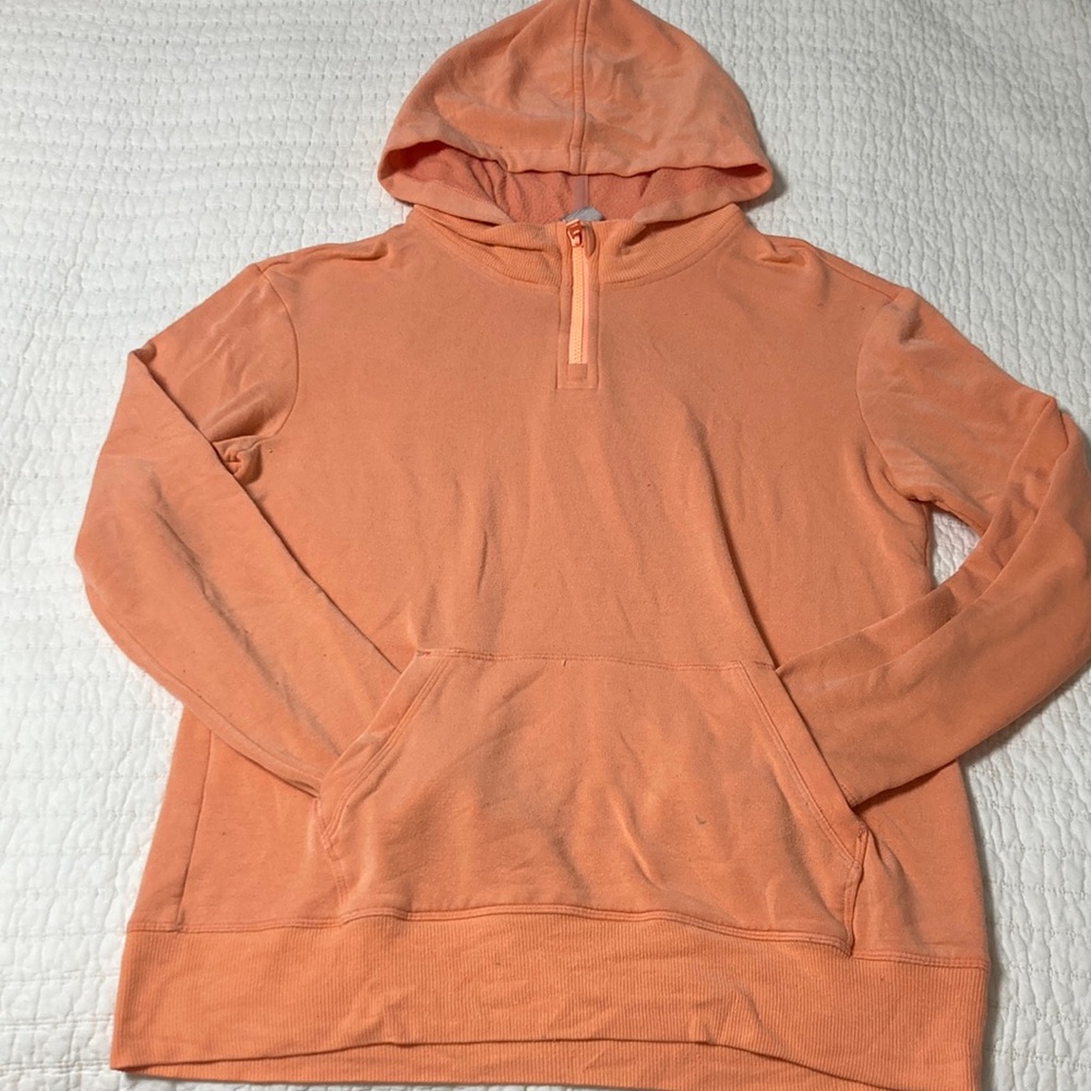 Athleta girl orange hooded sweatshirt